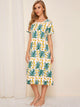 Tropical Print Night Dress