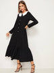 Button Through Ruffle Hem Dress
