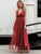 Simplee Criss-cross Backless Mesh Overlay Slip Dress