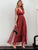 Simplee Criss-cross Backless Mesh Overlay Slip Dress