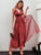 Simplee Criss-cross Backless Mesh Overlay Slip Dress