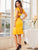 SBetro Split Ruffle Hem Backless Dress
