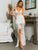 Glamaker Split Hem Guipure Lace Maxi Cami Dress