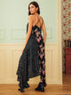 Polka Dot & Ditsy Floral Asymmetrical Hem Chiffon Cami Dress