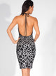 LOVE&LEMONADE Backless Sequin Bodycon Hater Dress