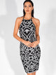 LOVE&LEMONADE Backless Sequin Bodycon Hater Dress