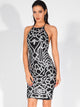 LOVE&LEMONADE Backless Sequin Bodycon Hater Dress