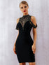 Adyce Studded Detail Backless Bandage Dress