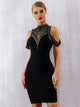 Adyce Studded Detail Backless Bandage Dress
