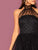 Flocked Dot Mesh Tie Back Halter Dress