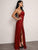 Joyfunear Split Thigh Lace Maxi Cami Dress