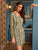 Snakeskin Print Backless Sweetheart Neck Dress