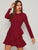 Solid Ruffle Hem A-line Dress