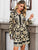 Glamaker Scroll Print Button Front Shirt Dress