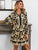 Glamaker Scroll Print Button Front Shirt Dress