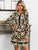 Glamaker Scroll Print Button Front Shirt Dress
