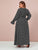 Plus Daisy Flower Split Thigh Belted Maxi Dress