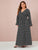 Plus Daisy Flower Split Thigh Belted Maxi Dress