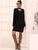 Keyhole Neck Drop Shoulder Tee Dress