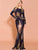 Missord Colorblock Backless Bodycon Sequin Formal Dress