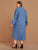 Plus Pocket Front Curved Hem Denim Shirt Dress