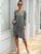 V Neck Twist Hem Tee Dress