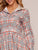 Contrast Collar Plaid Shirt Dress