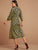 Raglan Sleeve Floral Graphic Fitted Dress