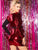 Color Change Sequin Wrap Bodycon Dress