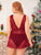 Plus Cut Out Sheer Mesh Dress With Thong