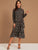 Tie Back Ruffle Hem Ditsy Floral Print Dress