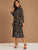Tie Back Ruffle Hem Ditsy Floral Print Dress