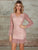 Double Crazy Frill Ruffle Hem Bodycon Lace Dress