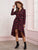 Tartan Belted High Low Hem Shirt Dress