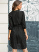 Striped Self Tie High Low Dress