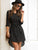 Striped Self Tie High Low Dress