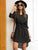 Striped Self Tie High Low Dress