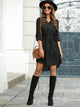 Striped Self Tie High Low Dress
