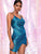 Metallic Ruched Wrap Cami Dress