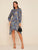 Asymmetric Hem Graphic Print Dress