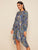 Asymmetric Hem Graphic Print Dress