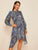 Asymmetric Hem Graphic Print Dress