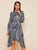 Asymmetric Hem Graphic Print Dress