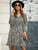 Dalmatian Print Drawstring Waist Dress
