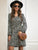 Dalmatian Print Drawstring Waist Dress