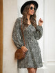 Dalmatian Print Drawstring Waist Dress