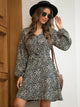 Dalmatian Print Drawstring Waist Dress