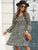 Dalmatian Print Drawstring Waist Dress
