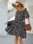 Ditsy Floral Shirred Waist Swing Dress