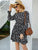 Ditsy Floral Shirred Waist Swing Dress